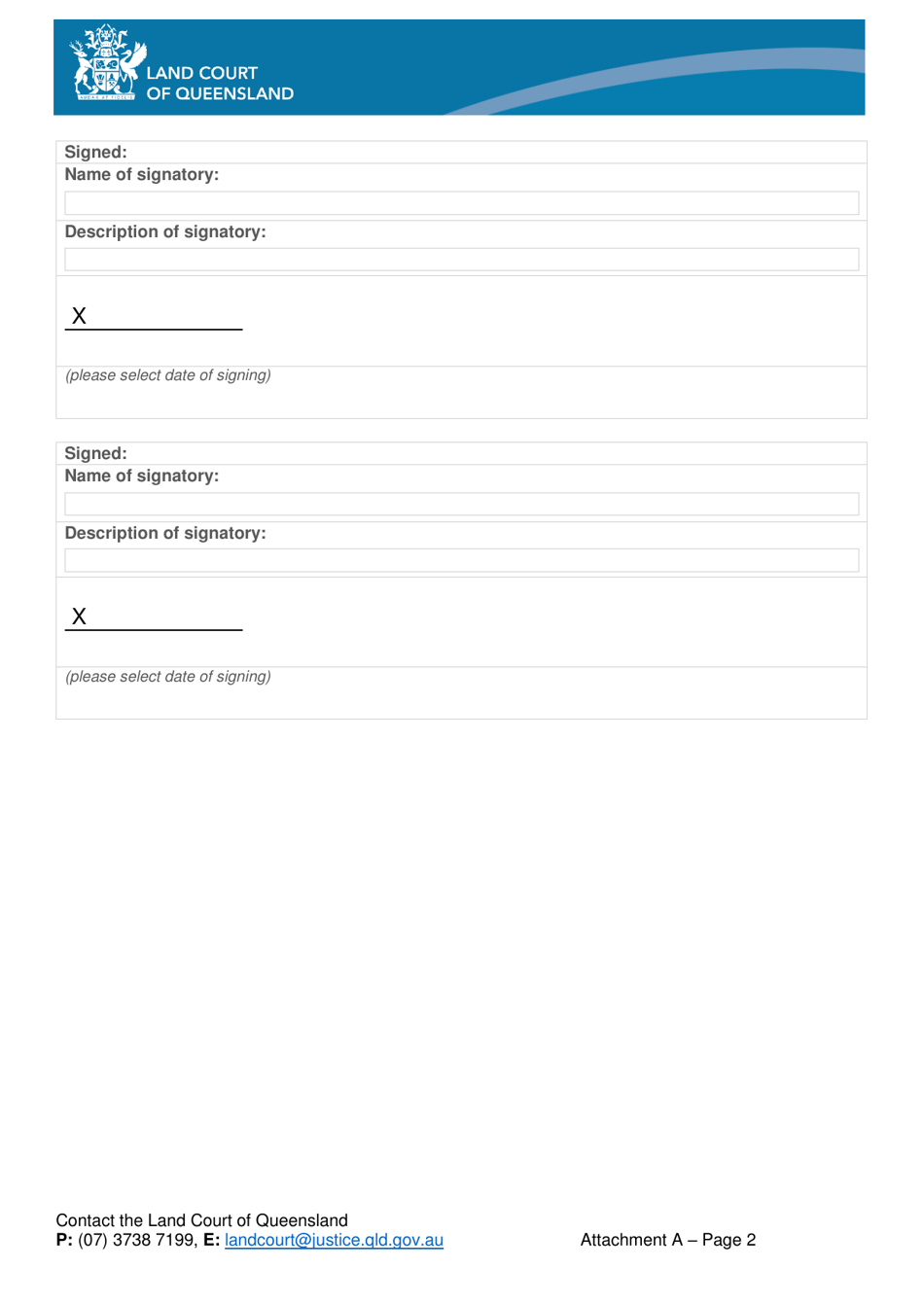 Attachment A List of Issues of Fact and Law - Queensland, Australia, Page 2