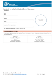 Form 14 Subpoena for Production and / or Give Evidence - Queensland, Australia, Page 3