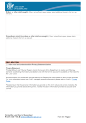 Form 12 General Application - Queensland, Australia, Page 2