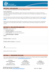 Form 10 Notice of Election - Queensland, Australia, Page 3
