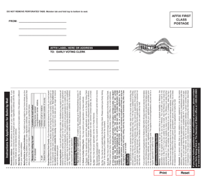 Form A5-15 Application for Ballot by Mail - Texas, Page 2