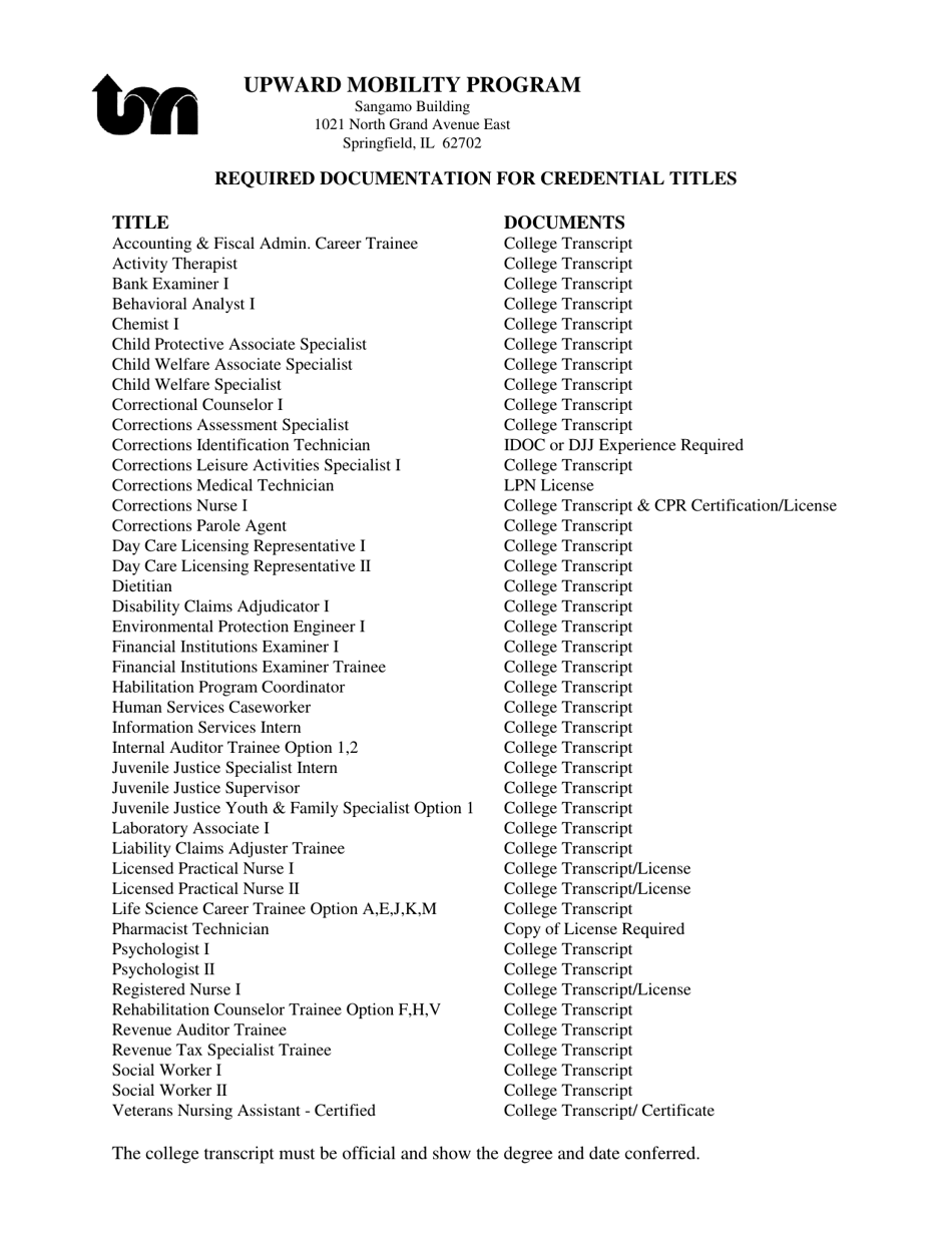 Form UMP-100B (IL401-1499) Upward Mobility Program Promotional Employment Application - Illinois, Page 3