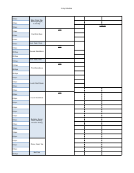 Document preview: Daily Schedule Template - Big Table
