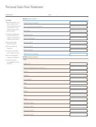 Personal Cash-Flow Statement Template