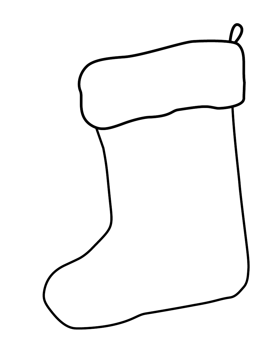 Christmas Stocking Template - Printable Document for Your DIY Holiday Crafts