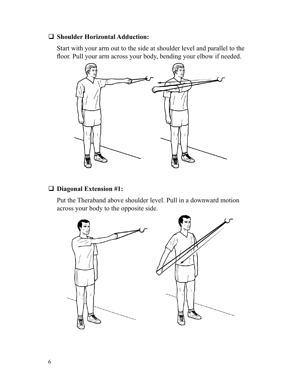 Scapular Shoulder and Elbow Theraband Exercise Chart Download Printable ...