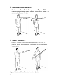 Scapular Shoulder and Elbow Theraband Exercise Chart (English/Spanish), Page 12