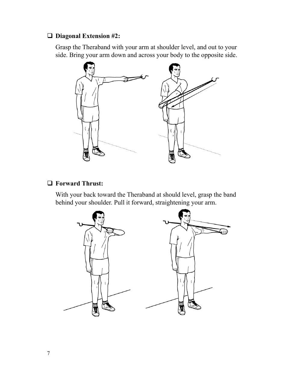 Scapular Shoulder and Elbow Theraband Exercise Chart Download Printable ...