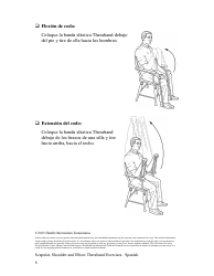 Scapular Shoulder and Elbow Theraband Exercise Chart (English/Spanish), Page 16