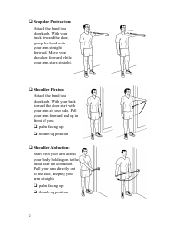 Scapular Shoulder and Elbow Theraband Exercise Chart (English/Spanish), Page 3