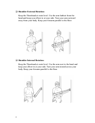 Scapular Shoulder and Elbow Theraband Exercise Chart (English/Spanish), Page 7