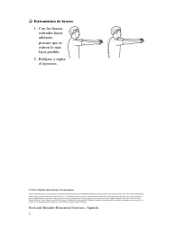 Neck and Shoulder Relaxation Exercise Sheet (English/Spanish), Page 6