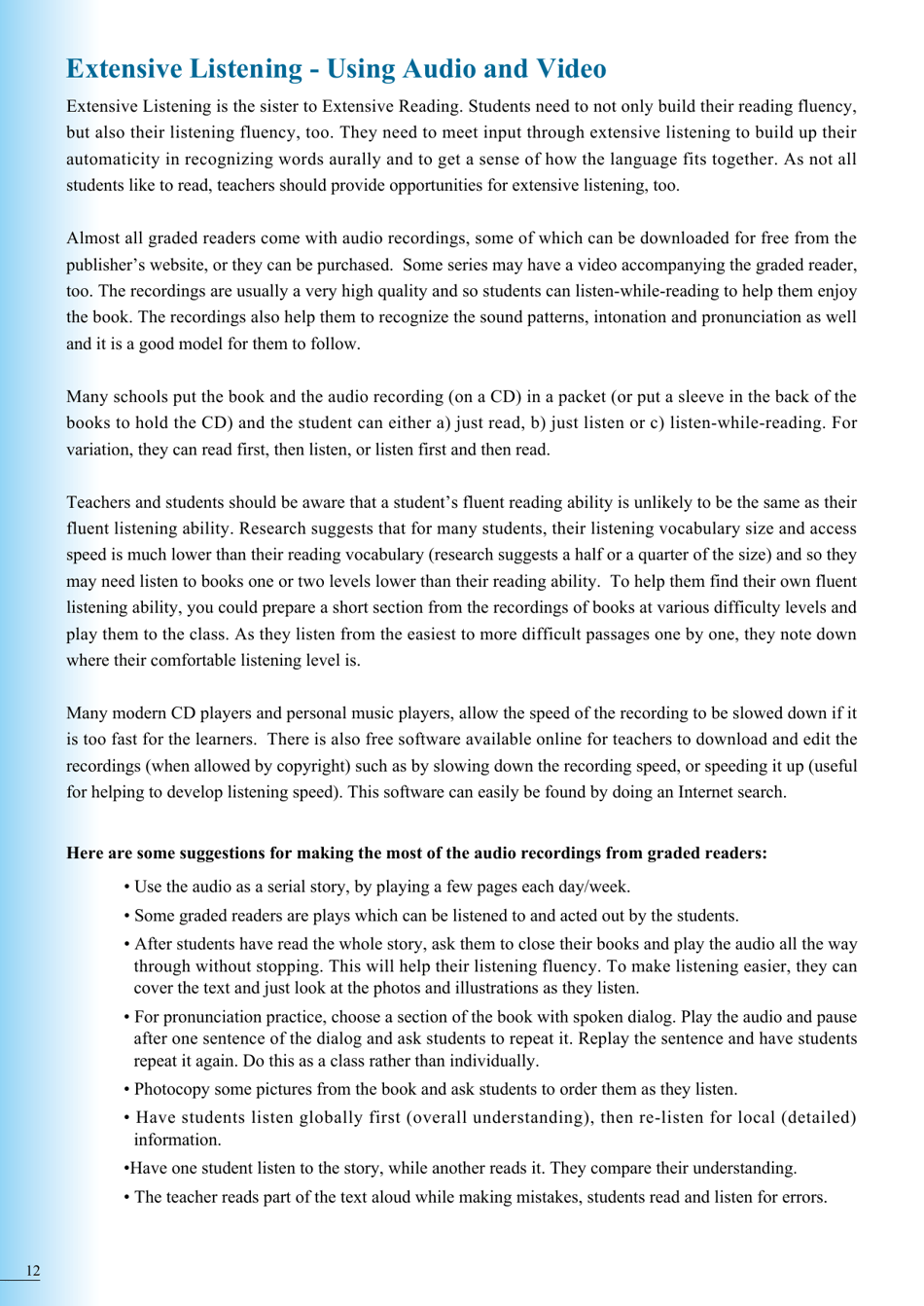 Guide to Extensive Reading, Page 13