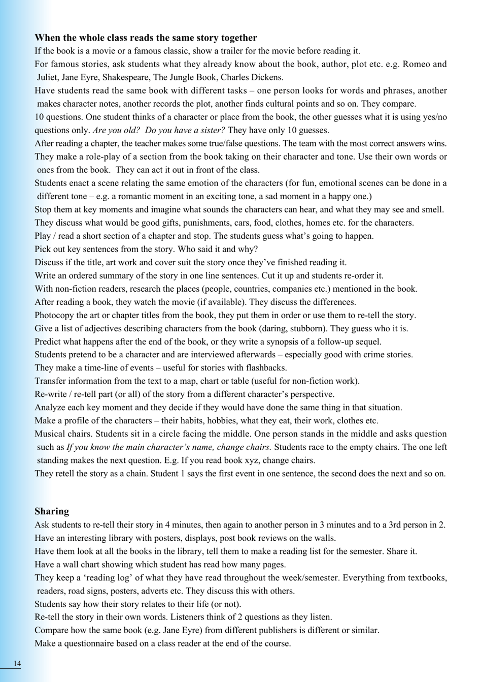 Guide to Extensive Reading, Page 15