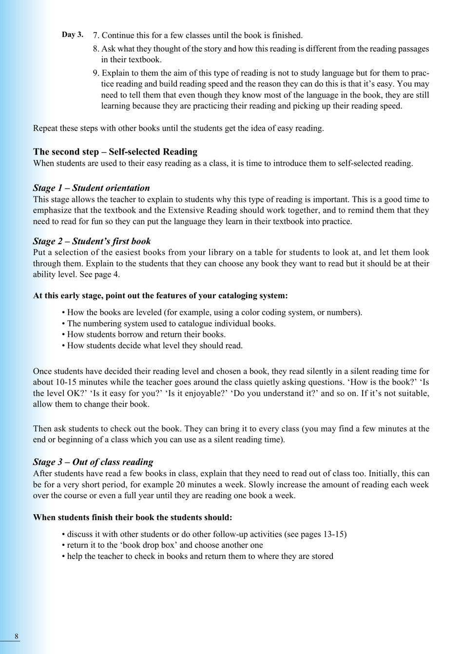 Guide to Extensive Reading, Page 9