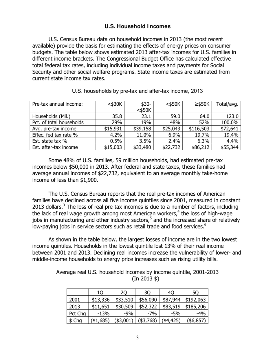 Energy Cost Impacts on American Families - American Coalition for Clean Coal Electricity, Page 3