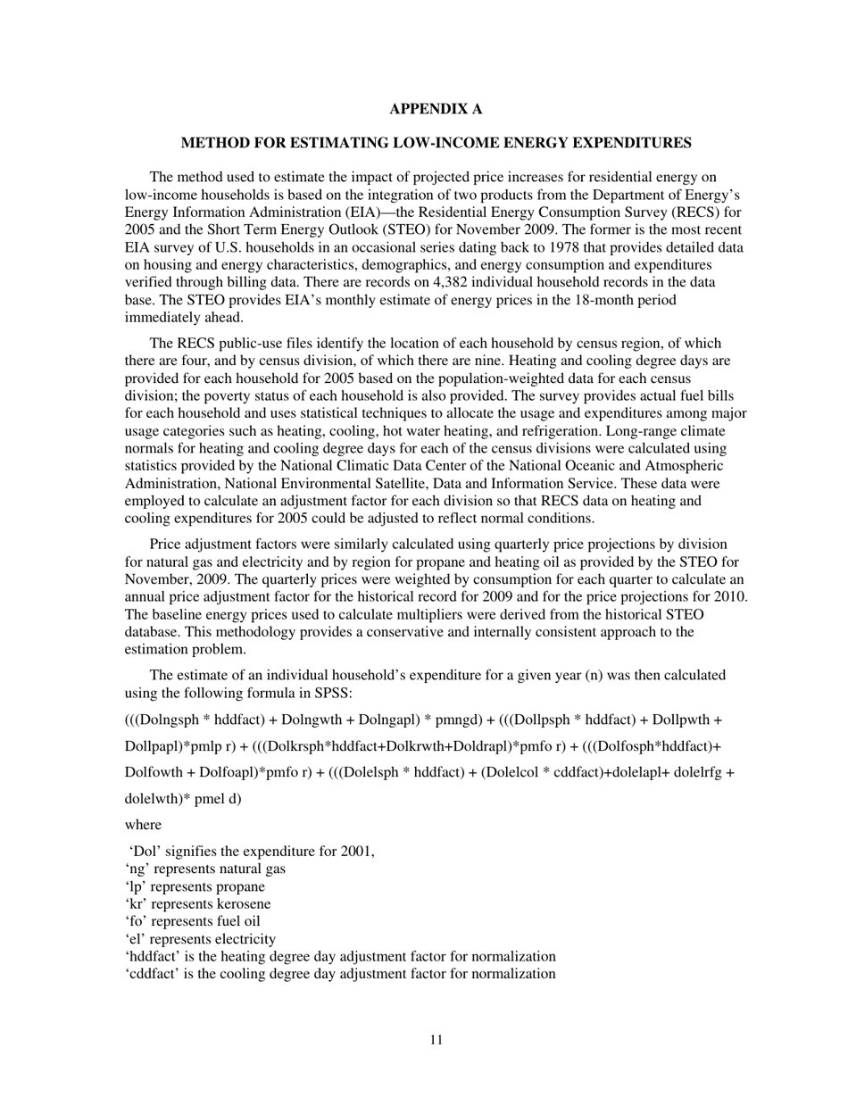 Form ORNL / TM-2010 / 66 Weatherization Assistance Program Technical Memorandum Background Data and Statistics - Oak Ridge, Page 19