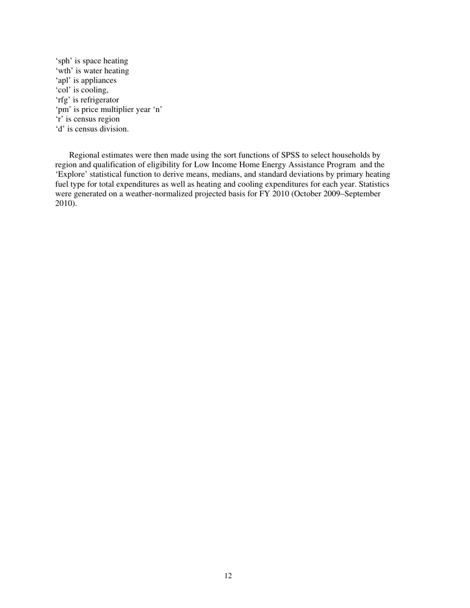 Form ORNL / TM-2010 / 66 Weatherization Assistance Program Technical Memorandum Background Data and Statistics - Oak Ridge, Page 20