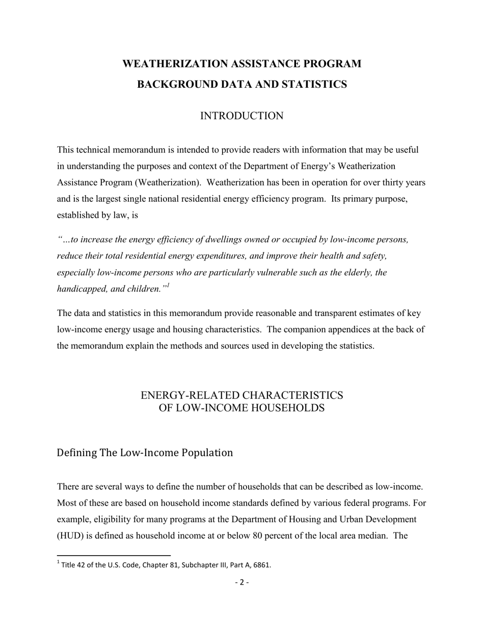 Form ORNL / TM-2014 / 133 Weatherization Assistance Program Technical Memorandum Background Data and Statistics - Oak Ridge, Page 8