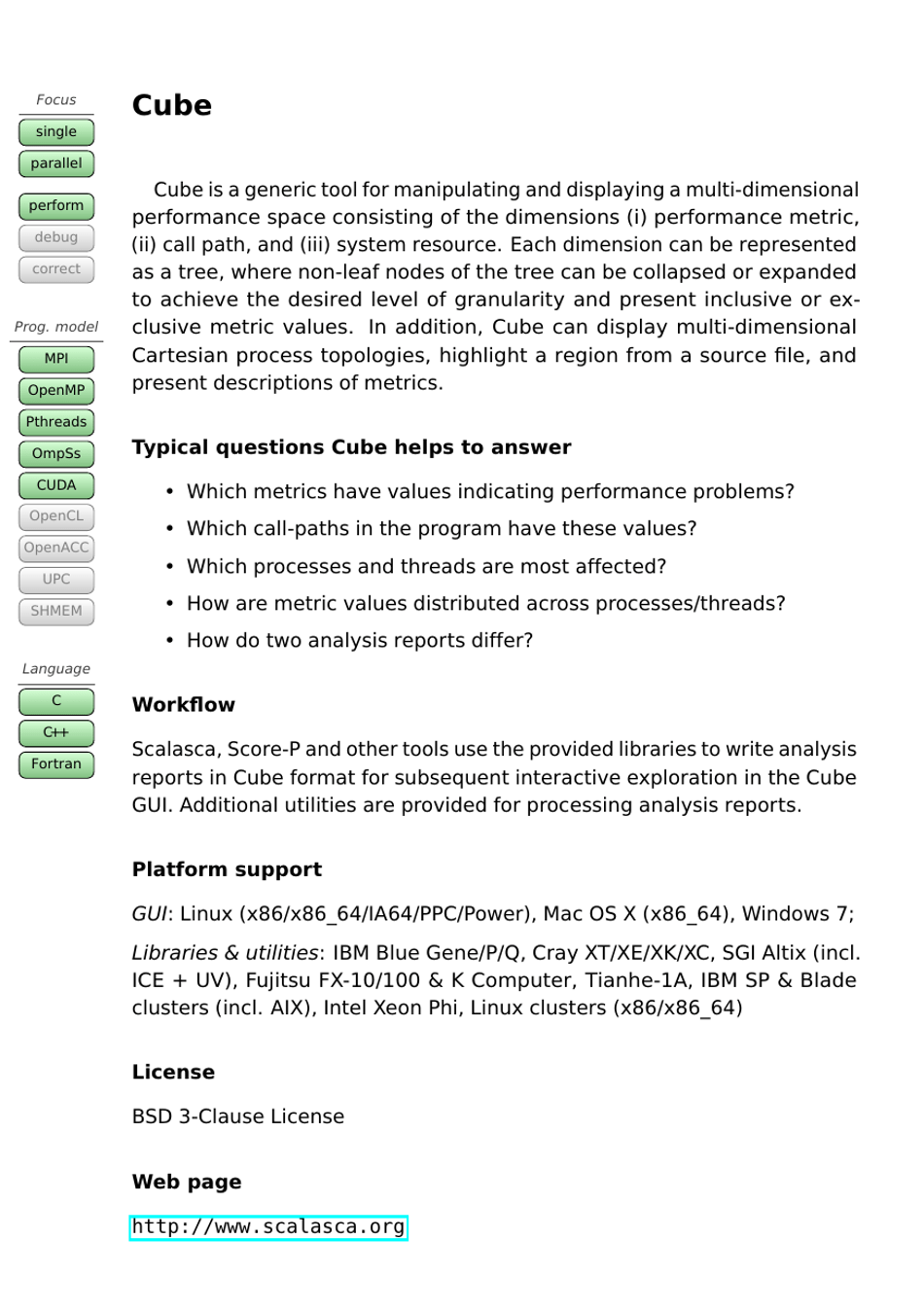 Tools Guide - Virtual Institute - High Productivity Supercomputing, Page 14