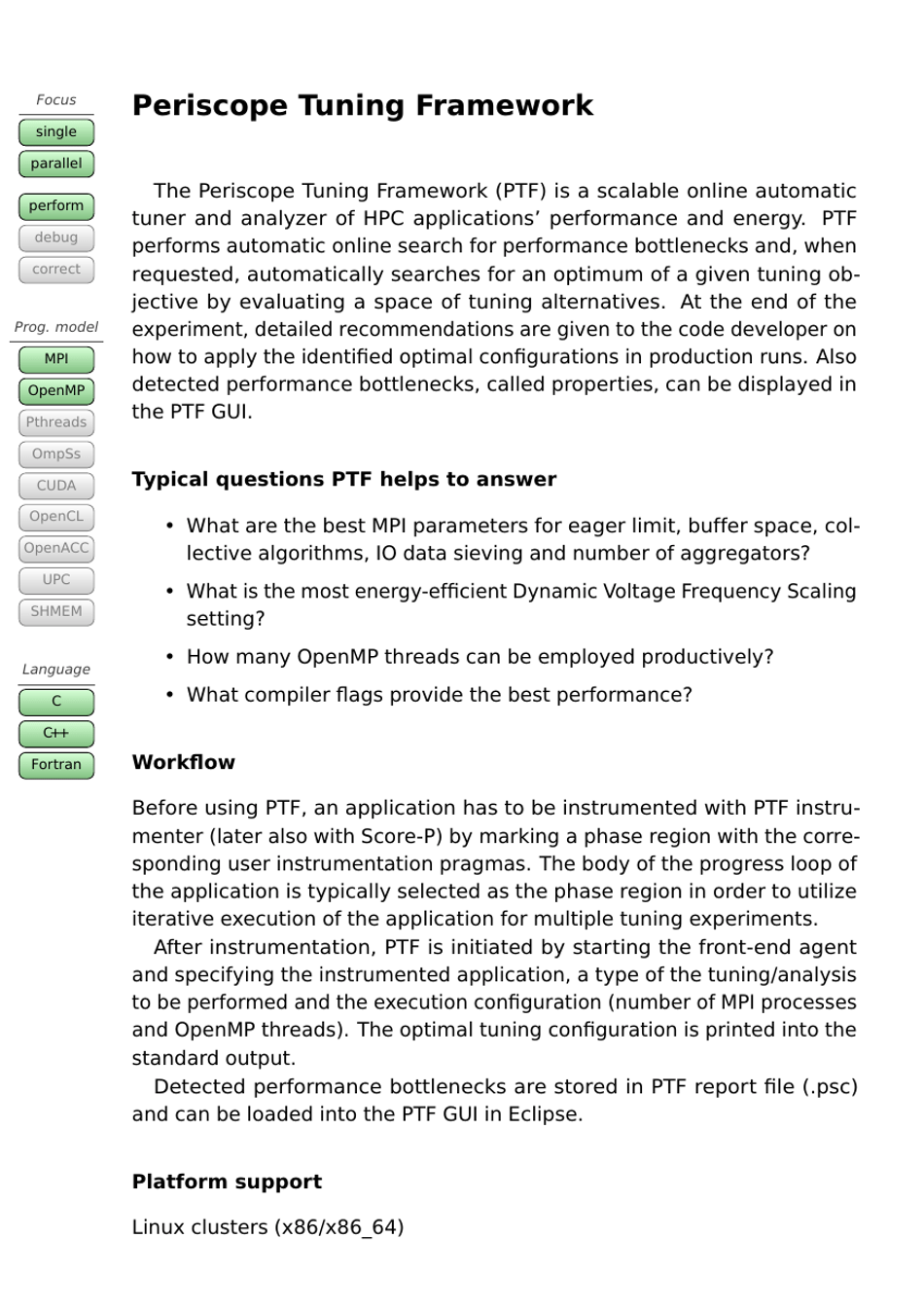 Tools Guide - Virtual Institute - High Productivity Supercomputing, Page 30