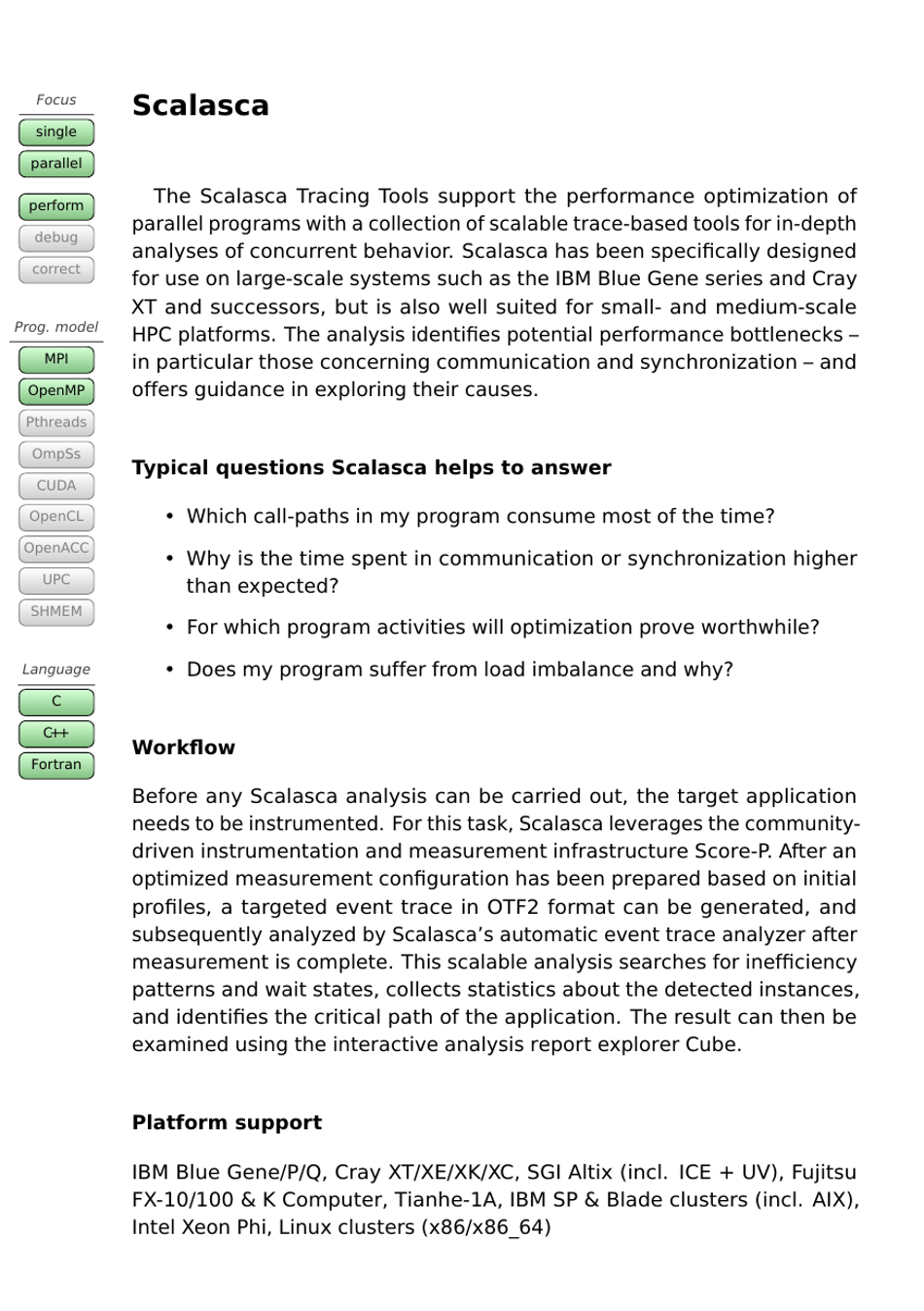 Tools Guide - Virtual Institute - High Productivity Supercomputing, Page 32