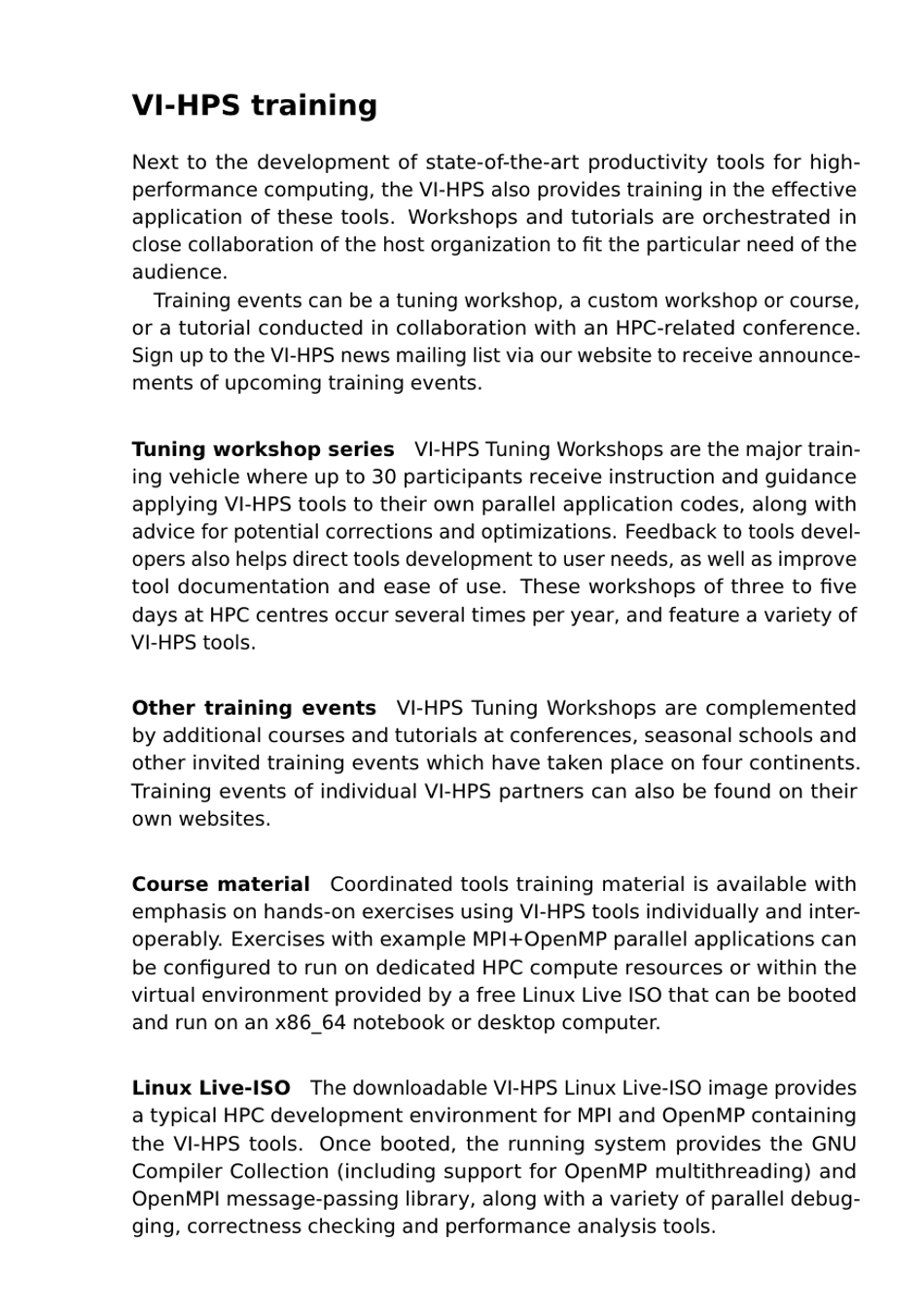 Tools Guide - Virtual Institute - High Productivity Supercomputing, Page 42