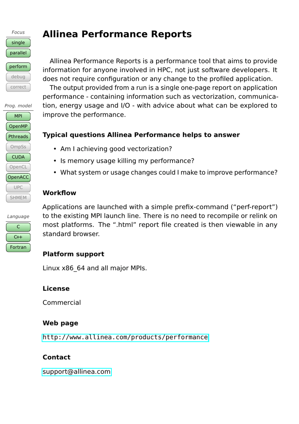 Tools Guide - Virtual Institute - High Productivity Supercomputing, Page 8