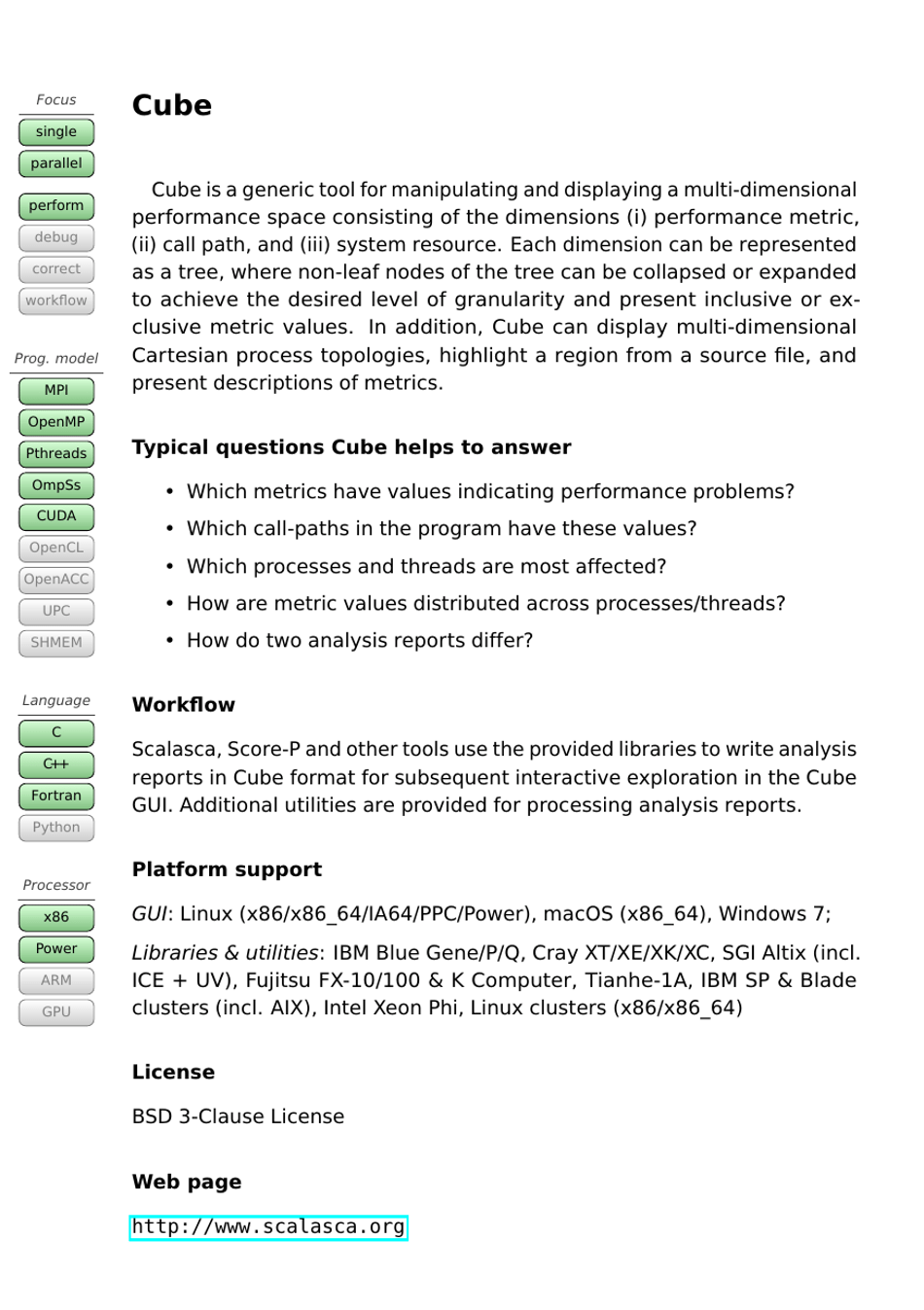 Tools Guide - Virtual Institute - High Productivity Supercomputing, Page 16