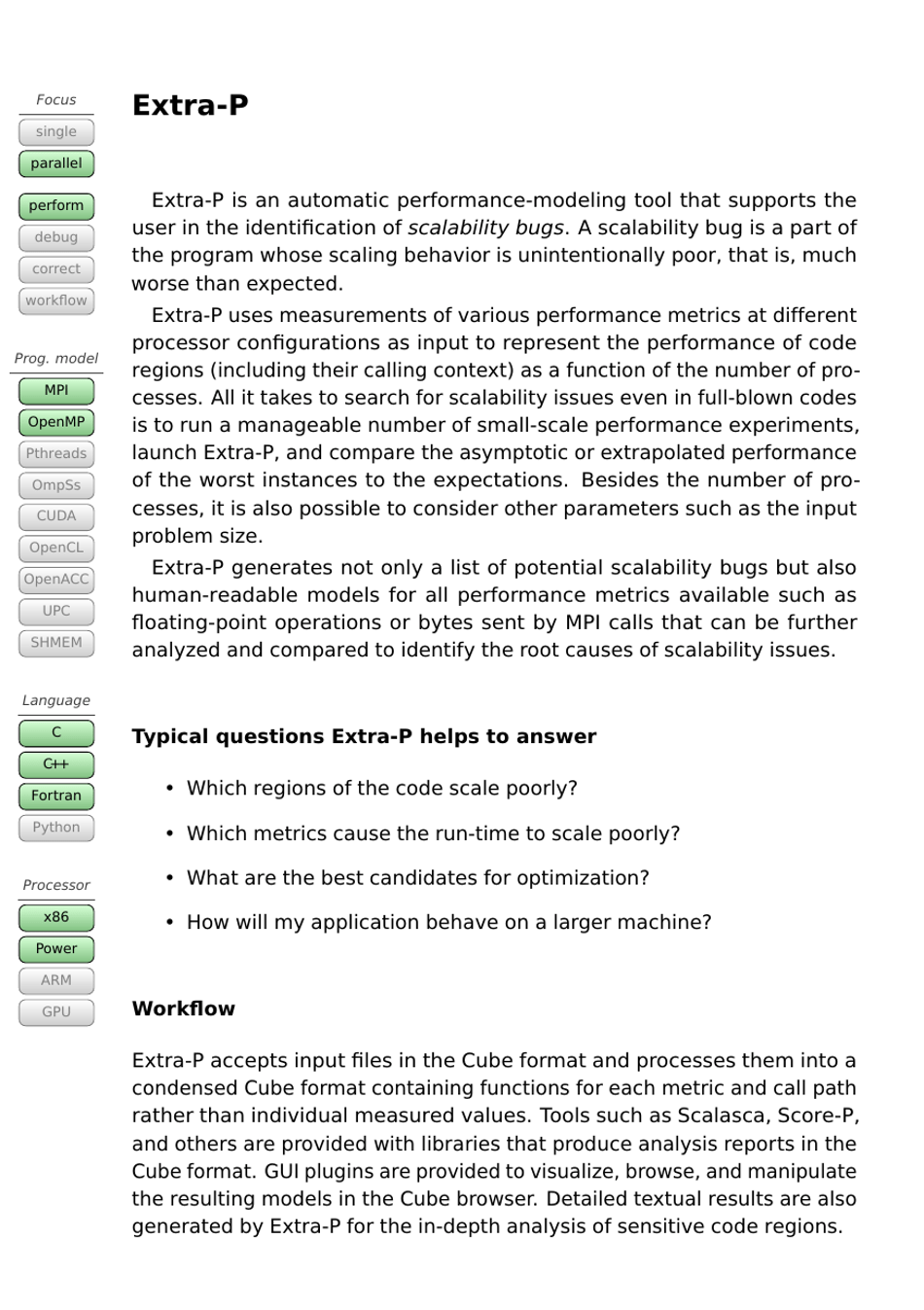 Tools Guide - Virtual Institute - High Productivity Supercomputing, Page 22