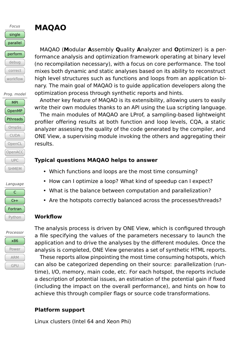 Tools Guide - Virtual Institute - High Productivity Supercomputing, Page 30