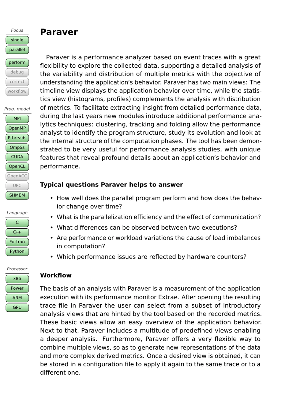 Tools Guide - Virtual Institute - High Productivity Supercomputing, Page 38
