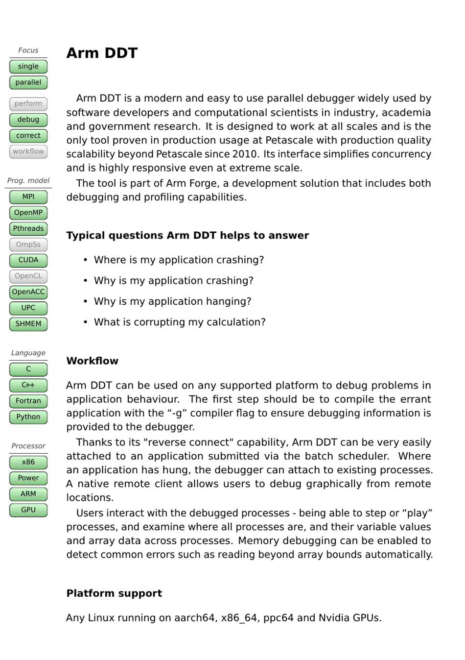 Tools Guide - Virtual Institute - High Productivity Supercomputing, Page 6