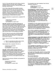Form FTB3556 LCC MEO Limited Liability Company Filing Information - California, Page 3