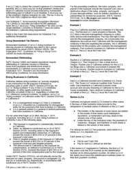 Form FTB3556 LCC MEO Limited Liability Company Filing Information - California, Page 4