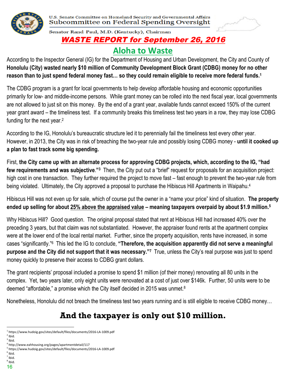 Airing of Grievances, Page 16