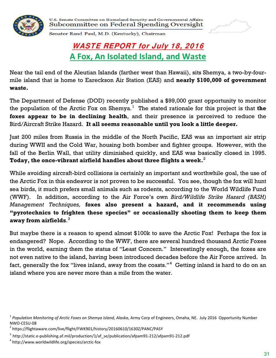 Airing of Grievances, Page 31