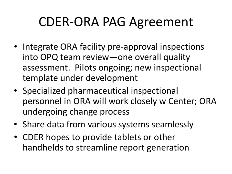 CDER Priorities: Initiatives and Innovation - Janet Woodcock M.d. Director, CDER, Fda, Page 22
