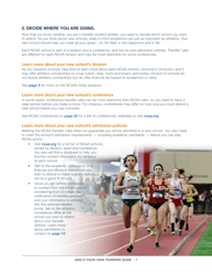 2020-21 Guide for Four-Year Transfers for Student-Athletes at Four-Year Colleges - Ncaa, Page 7