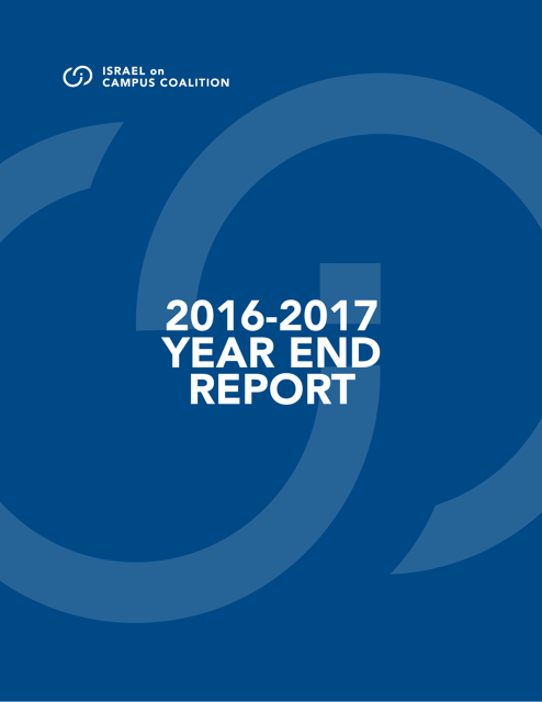 2016-2017 Year End Report - Israel on Campus Coalition Download Pdf