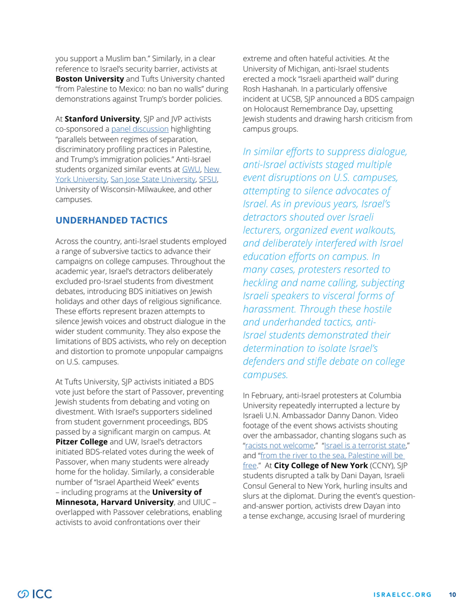 2016-2017 Year End Report - Israel on Campus Coalition, Page 10