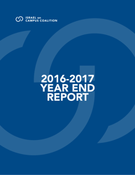 2016-2017 Year End Report - Israel on Campus Coalition