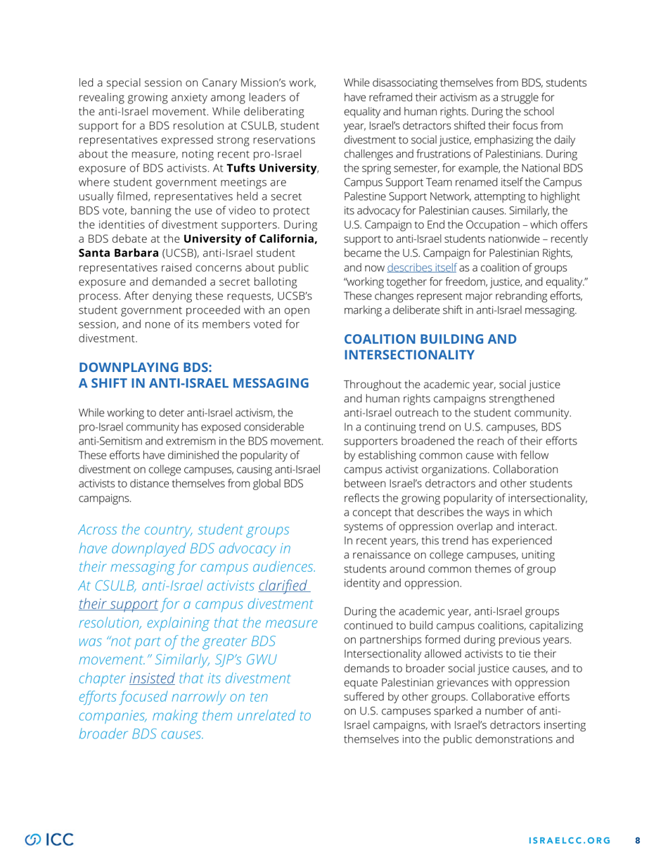 2016-2017 Year End Report - Israel on Campus Coalition, Page 8