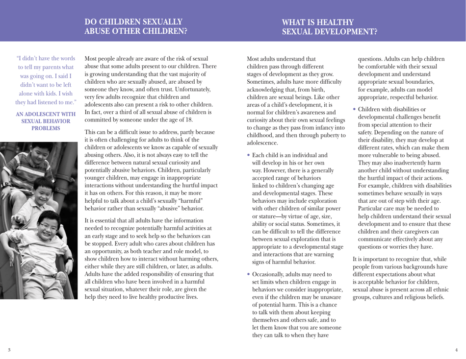 Do Children Sexually Abuse Other Children? - Stop It Now!, Page 3