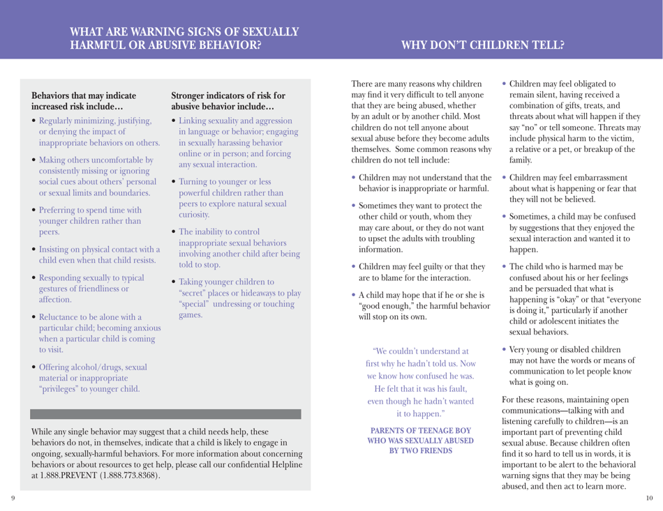 Do Children Sexually Abuse Other Children? - Stop It Now!, Page 6