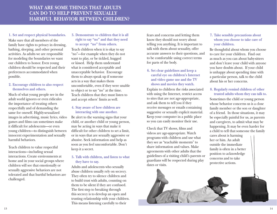 Do Children Sexually Abuse Other Children? - Stop It Now!, Page 8