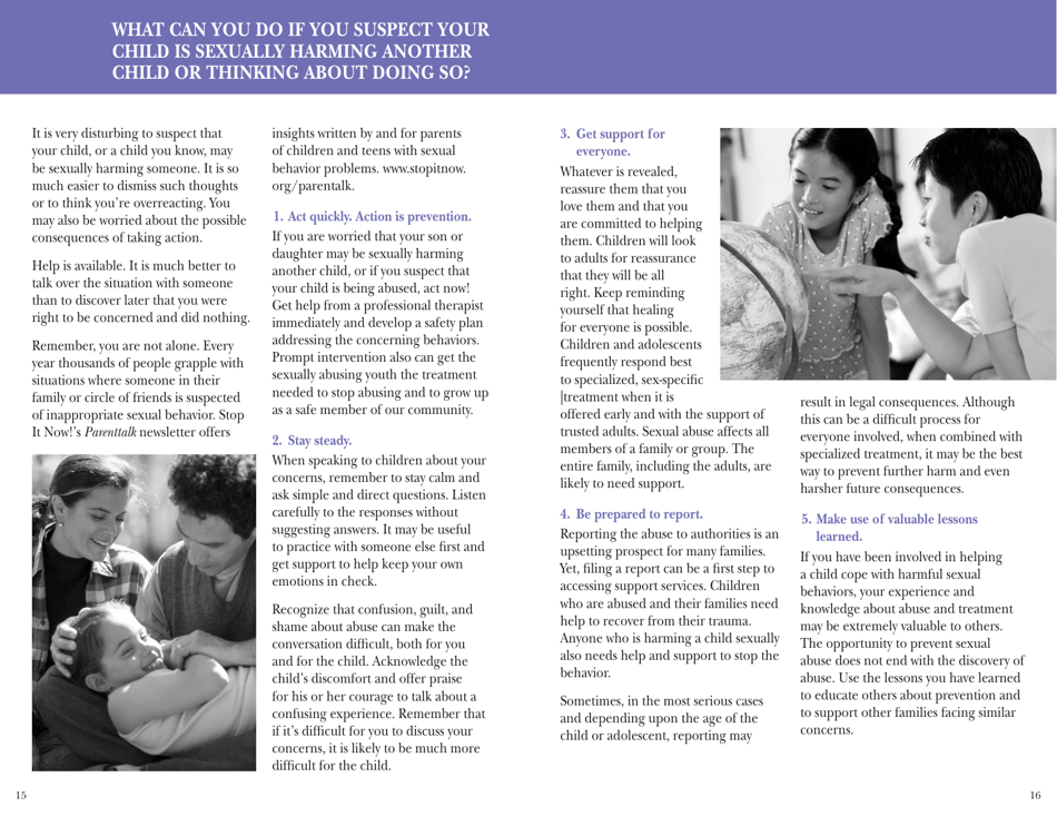 Do Children Sexually Abuse Other Children? - Stop It Now!, Page 9