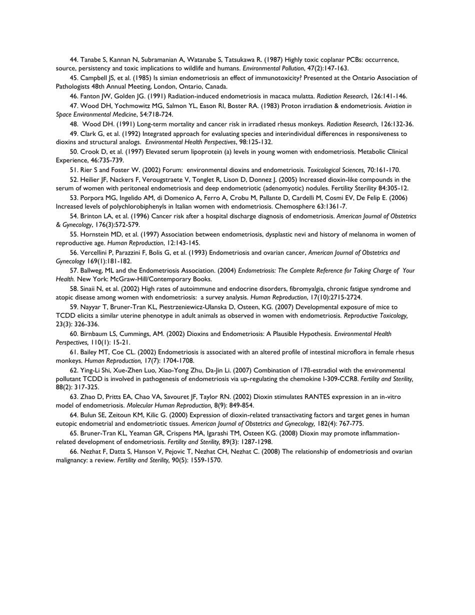 Information for Physicians, Nurses, and Other Healthcare Professionals - Endometriosis Association, Page 10