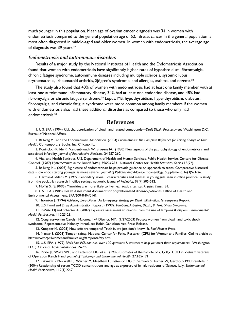 Information for Physicians, Nurses, and Other Healthcare Professionals - Endometriosis Association, Page 8