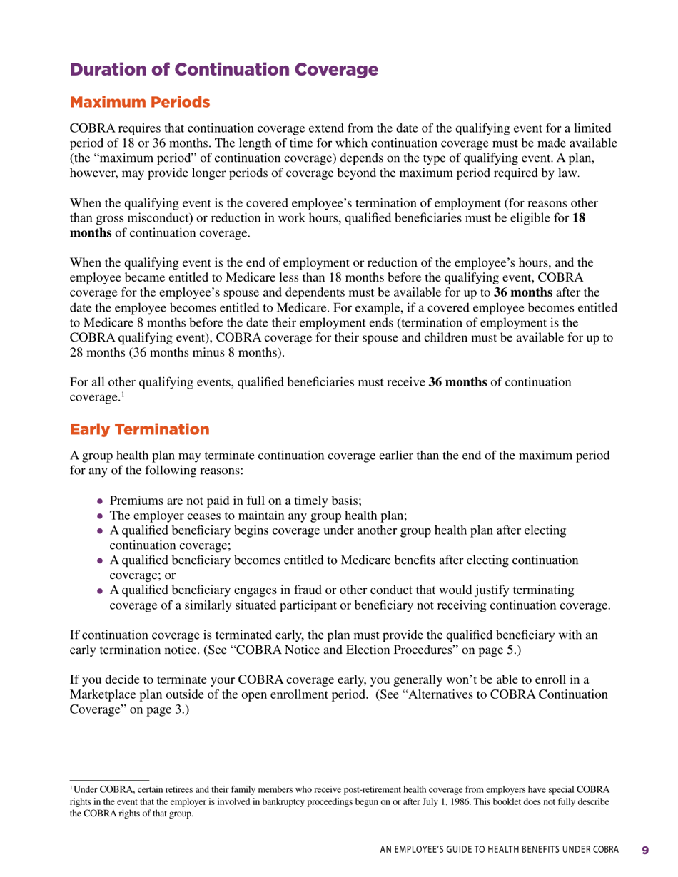 An Employees Guide to Health Benefits Under Cobra, Page 13